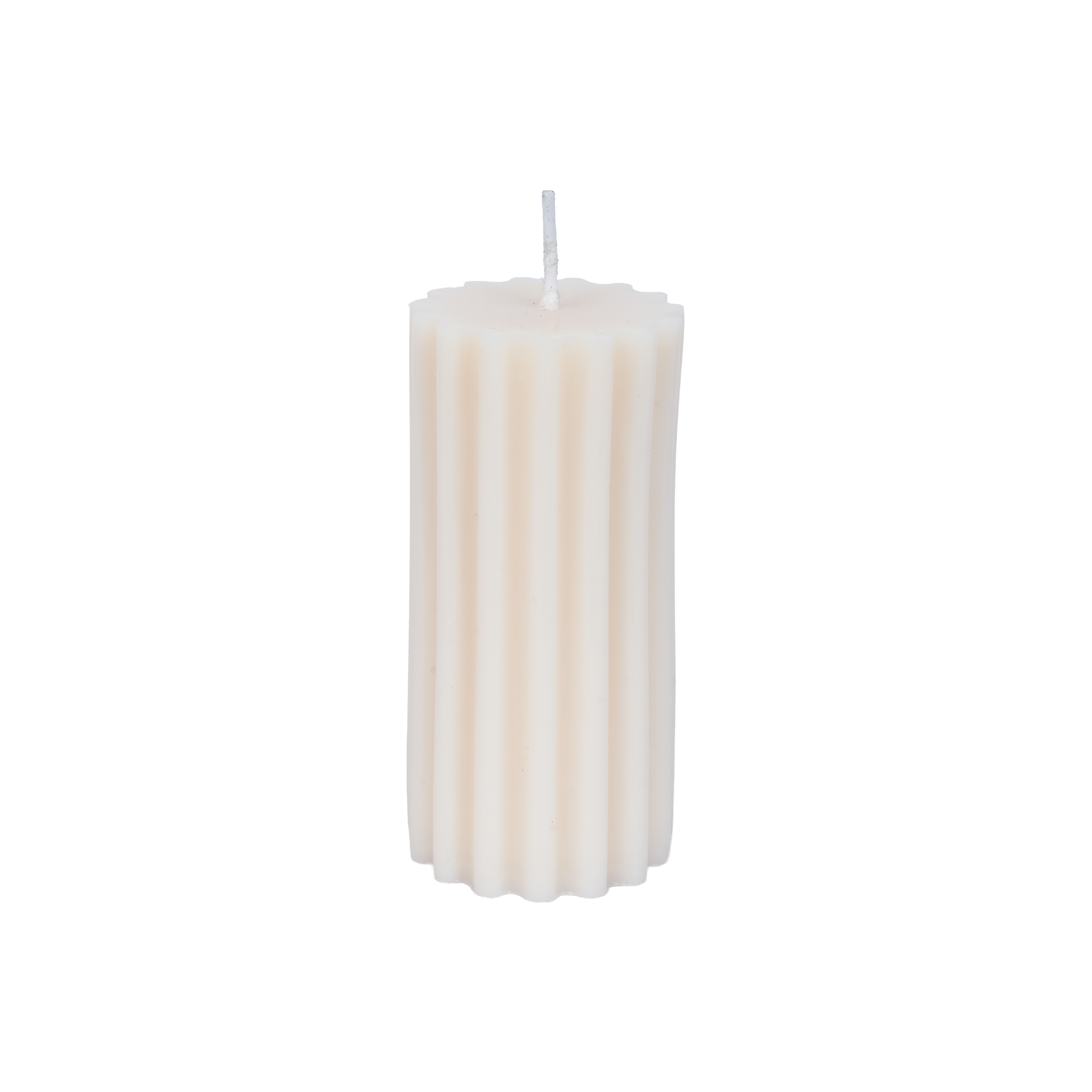 EMBER™ Ribbed Pillar Soy Wax Candle | 5 inches