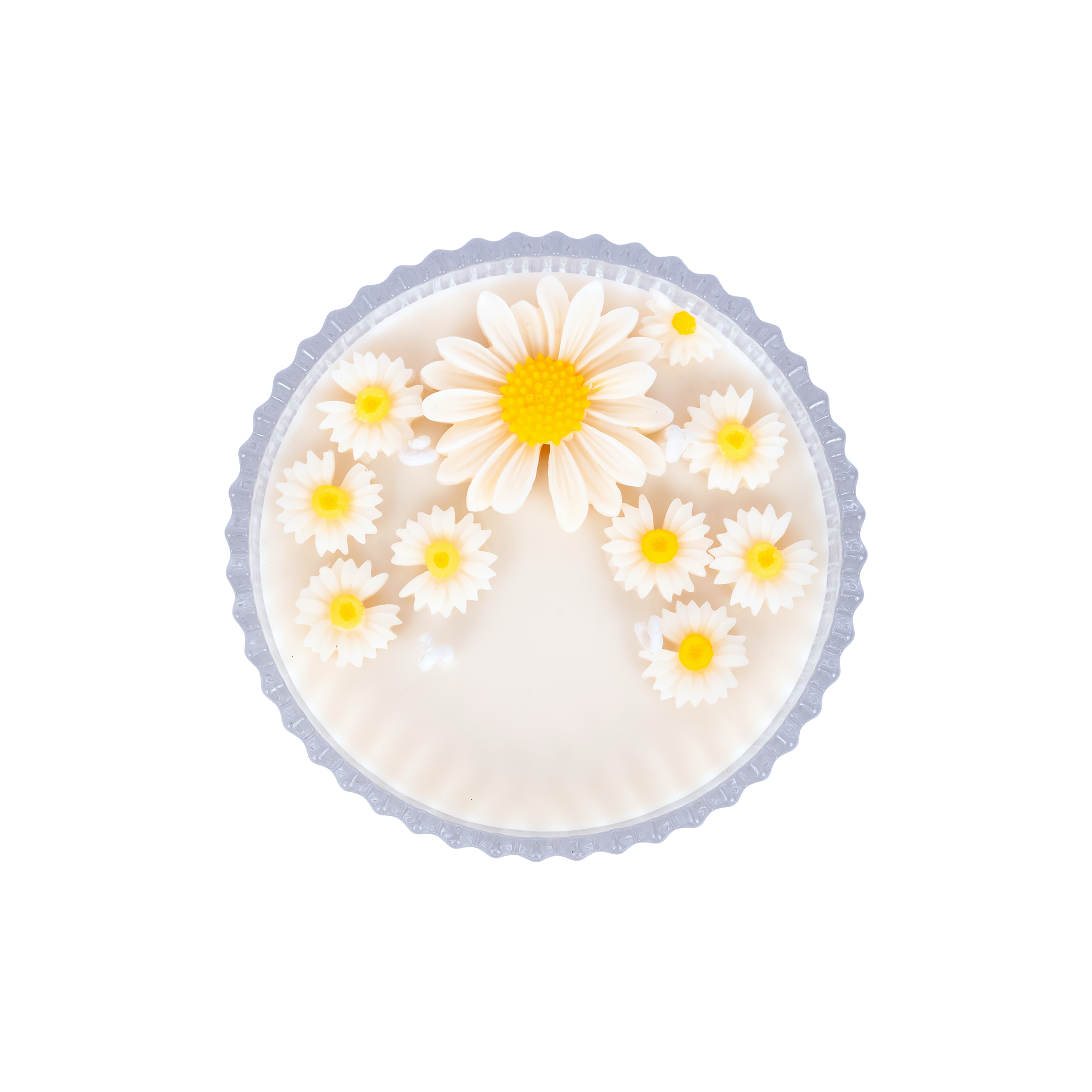 Large Sunny Daisy Warm Vanilla Scented Candle | EMBER™ Sunny Daisy