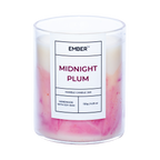 Midnight Plum Marble Soy Wax Candle | EMBER™ Marble Mystique