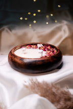 Petalwood Rose Soy Wax Scented Candle | Sandalwood & Rose Scent | EMBER™ Petalwood Collection