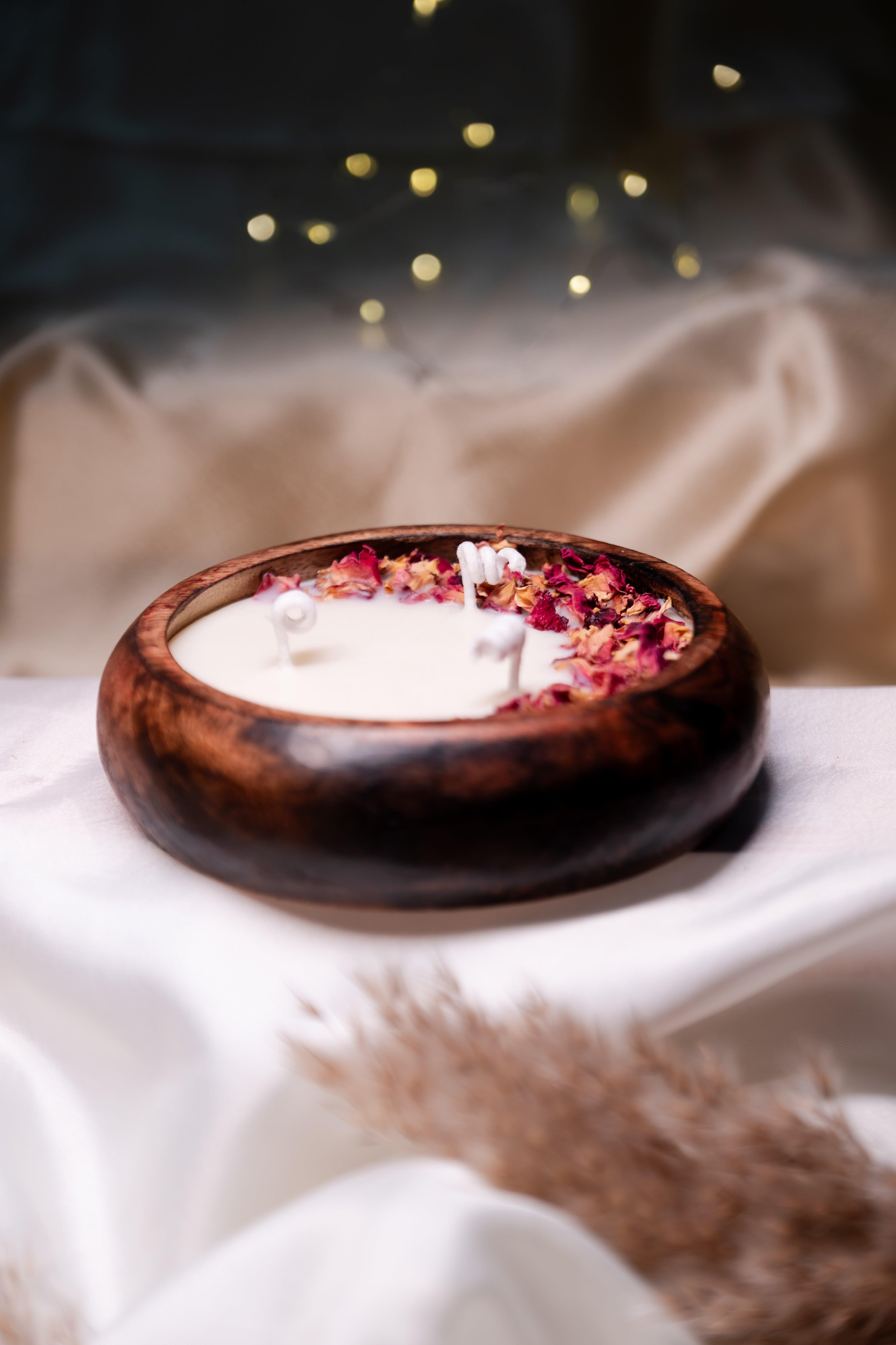 Petalwood Rose Soy Wax Scented Candle | Sandalwood & Rose Scent | EMBER™ Petalwood Collection