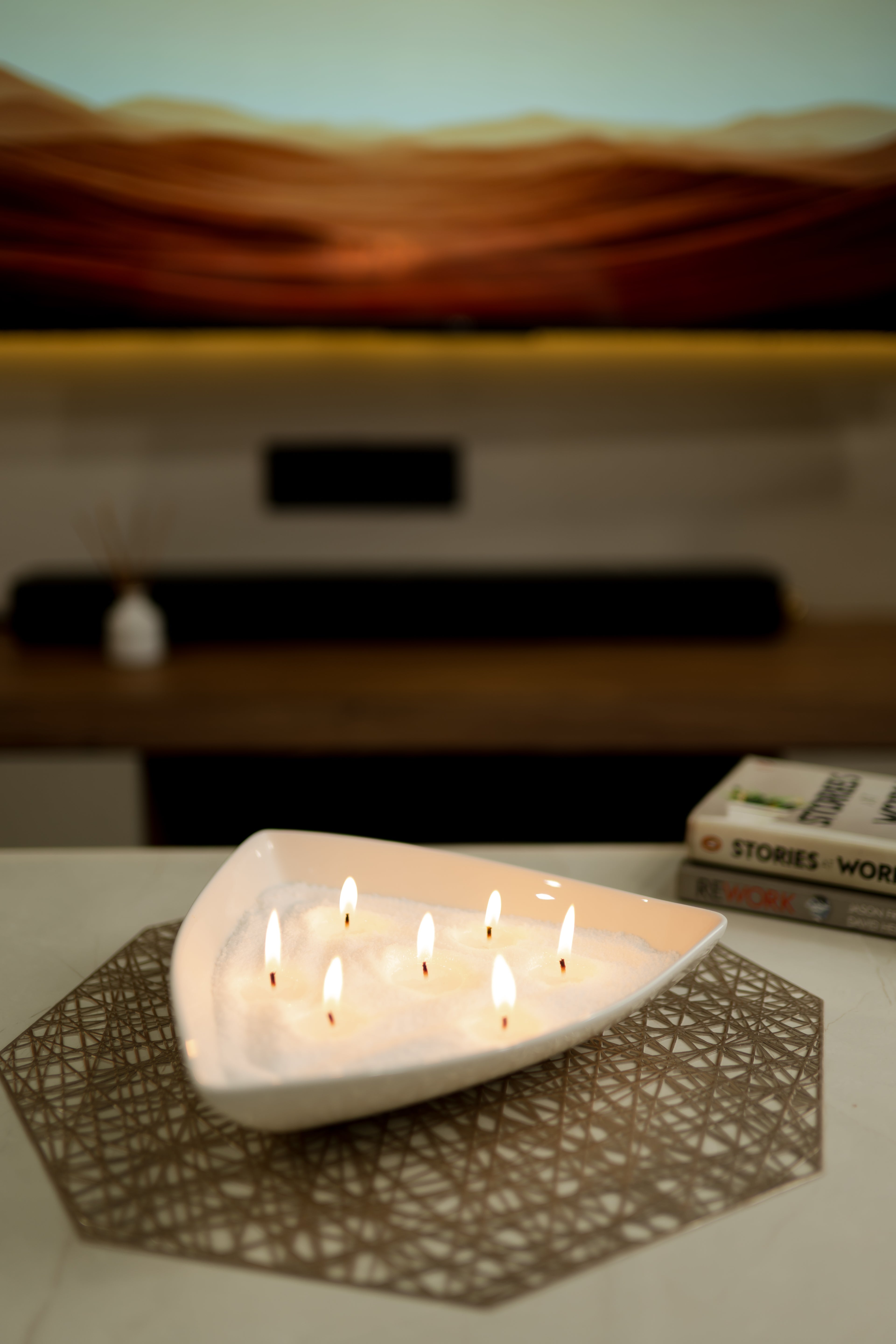 EMBER™ Pearl/Sand Wax | DIY Candle-Making Wax (Comes with a glass container)