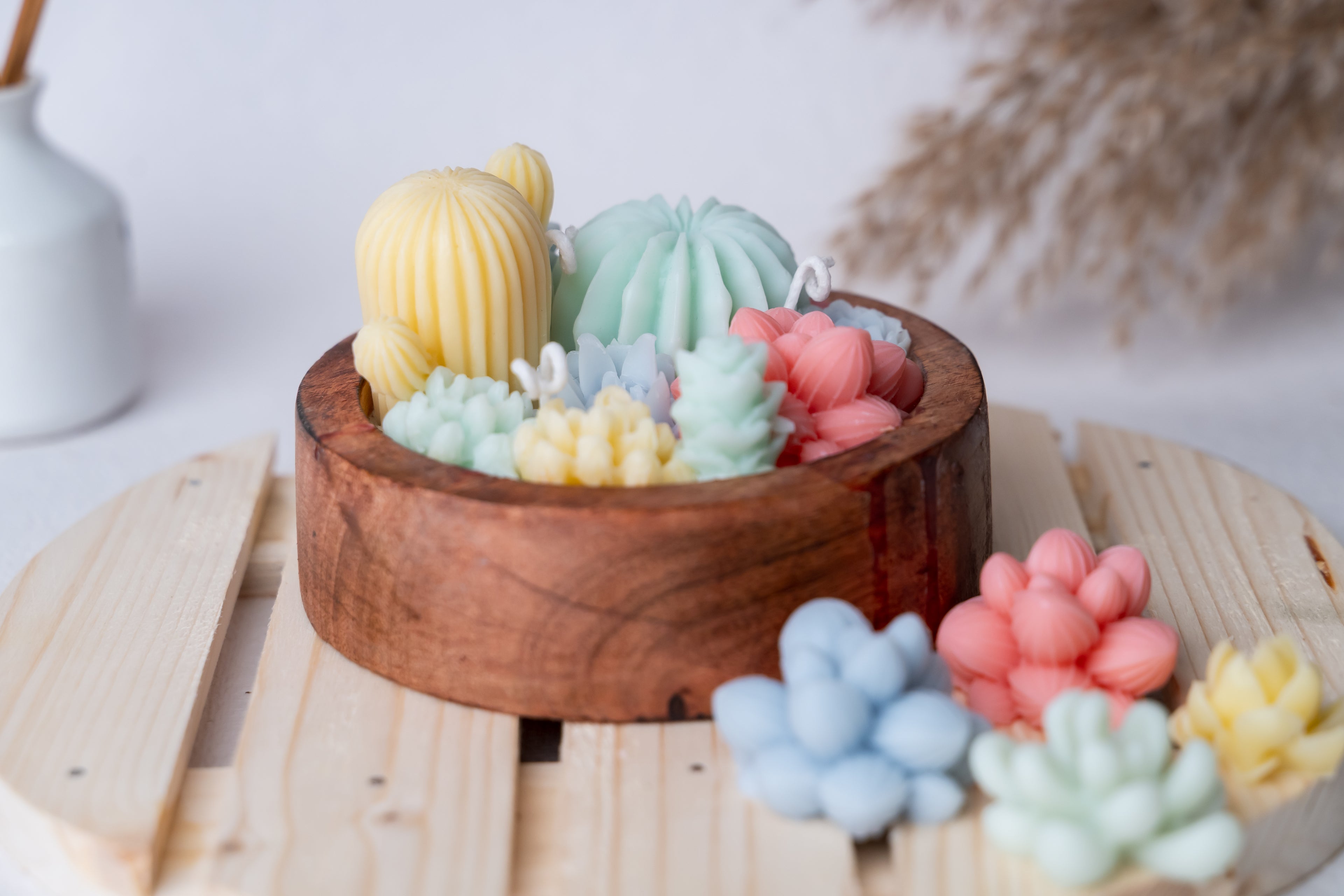 Prism Garden Bowl Strawberry & Vanilla Scented Candle | EMBER™ Prism Garden