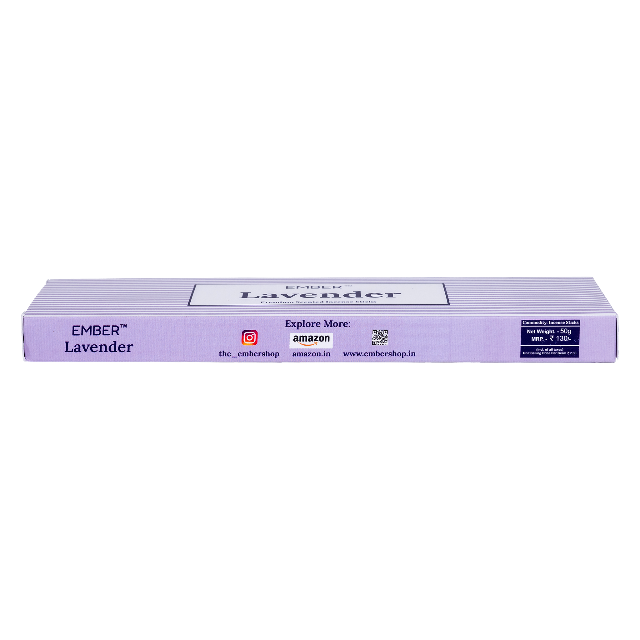 Lavender Premium Scented Agarbatti (50g) | EMBER™ Scented Incense Sticks