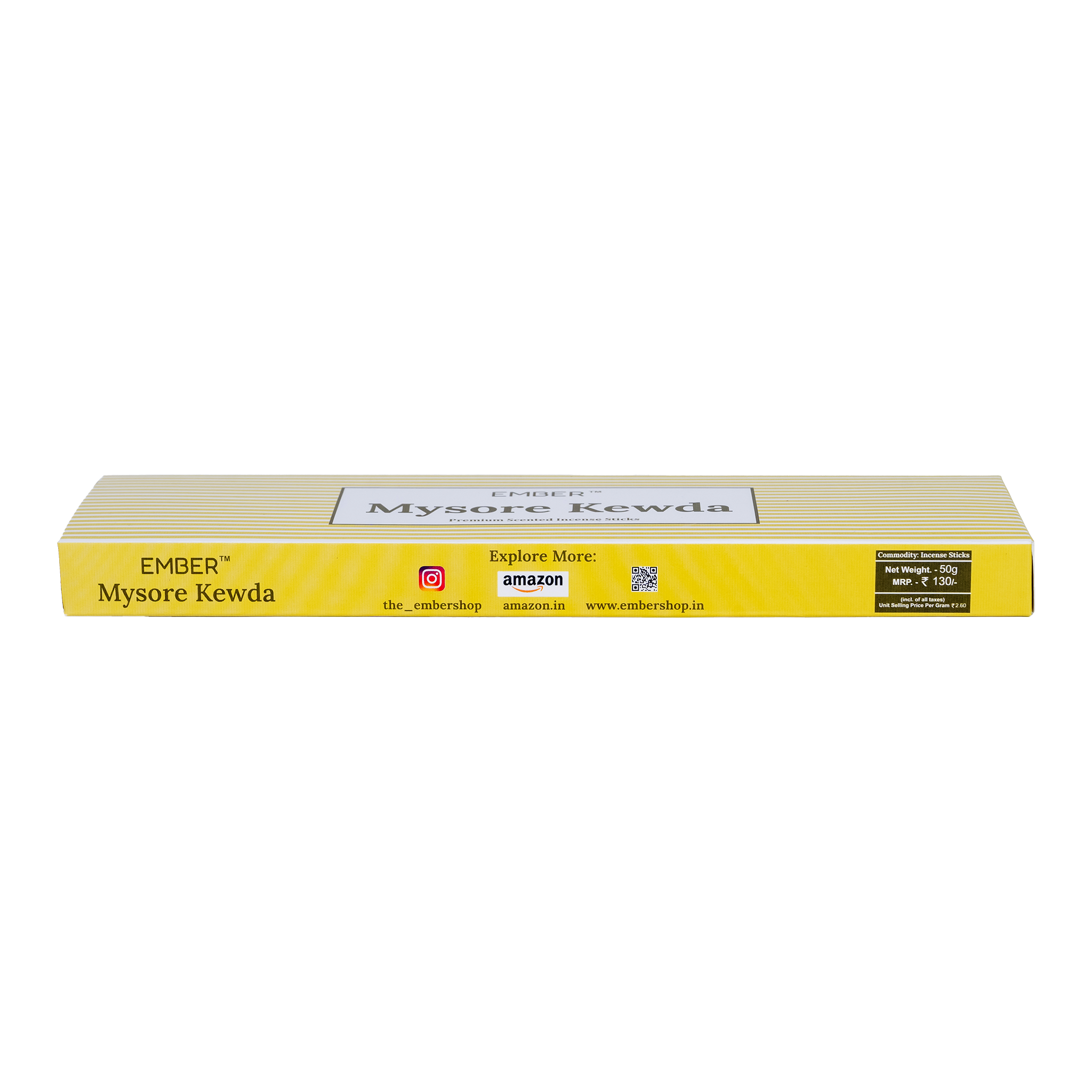 Mysore Kewda Premium Scented Agarbatti (50g) | EMBER™ Scented Incense Sticks