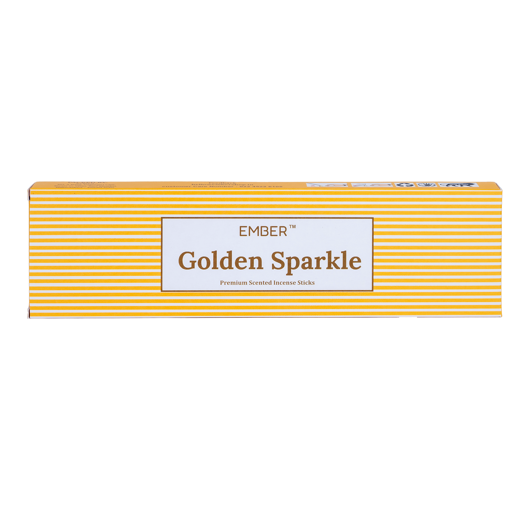 Golden Sparkle Premium Scented Agarbatti (50g) | EMBER™ Scented Incense Sticks
