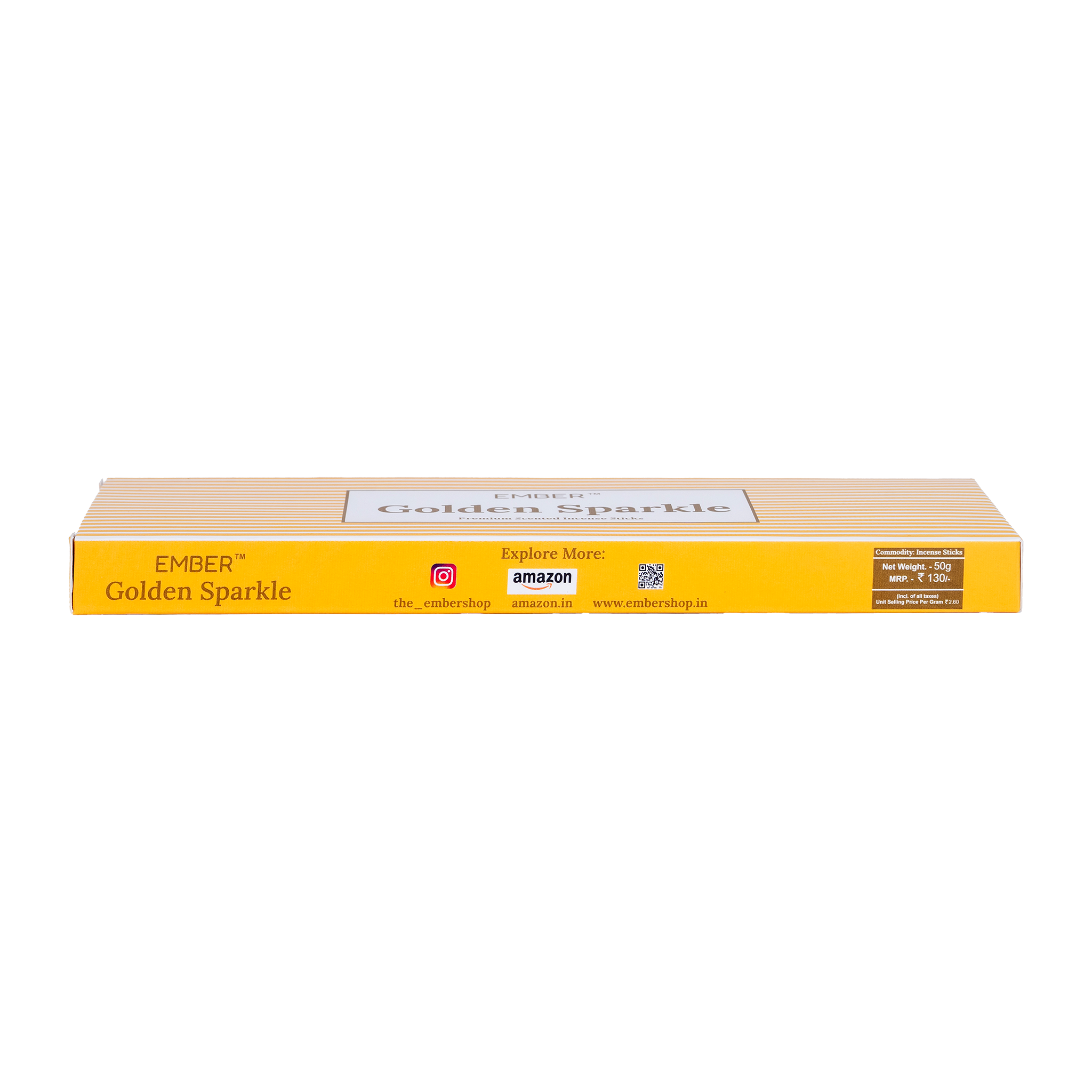 Golden Sparkle Premium Scented Agarbatti (50g) | EMBER™ Scented Incense Sticks