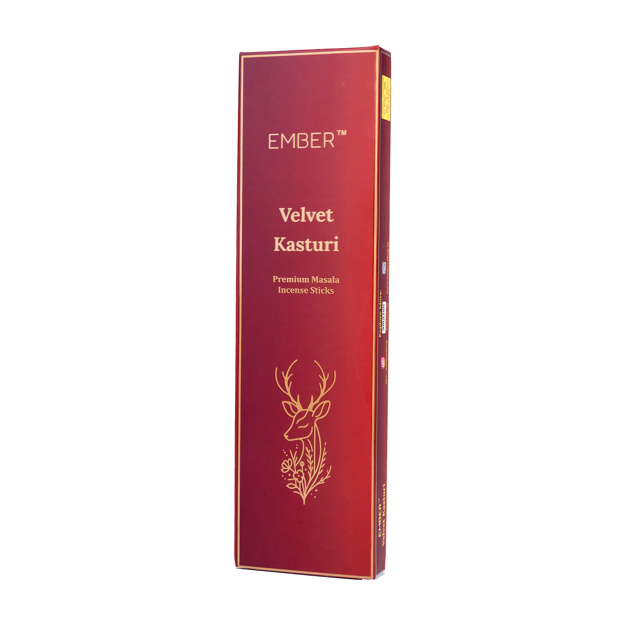 Velvet Kasturi Premium Masala Agarbatti (50g)| EMBER™ Masala Incense Sticks