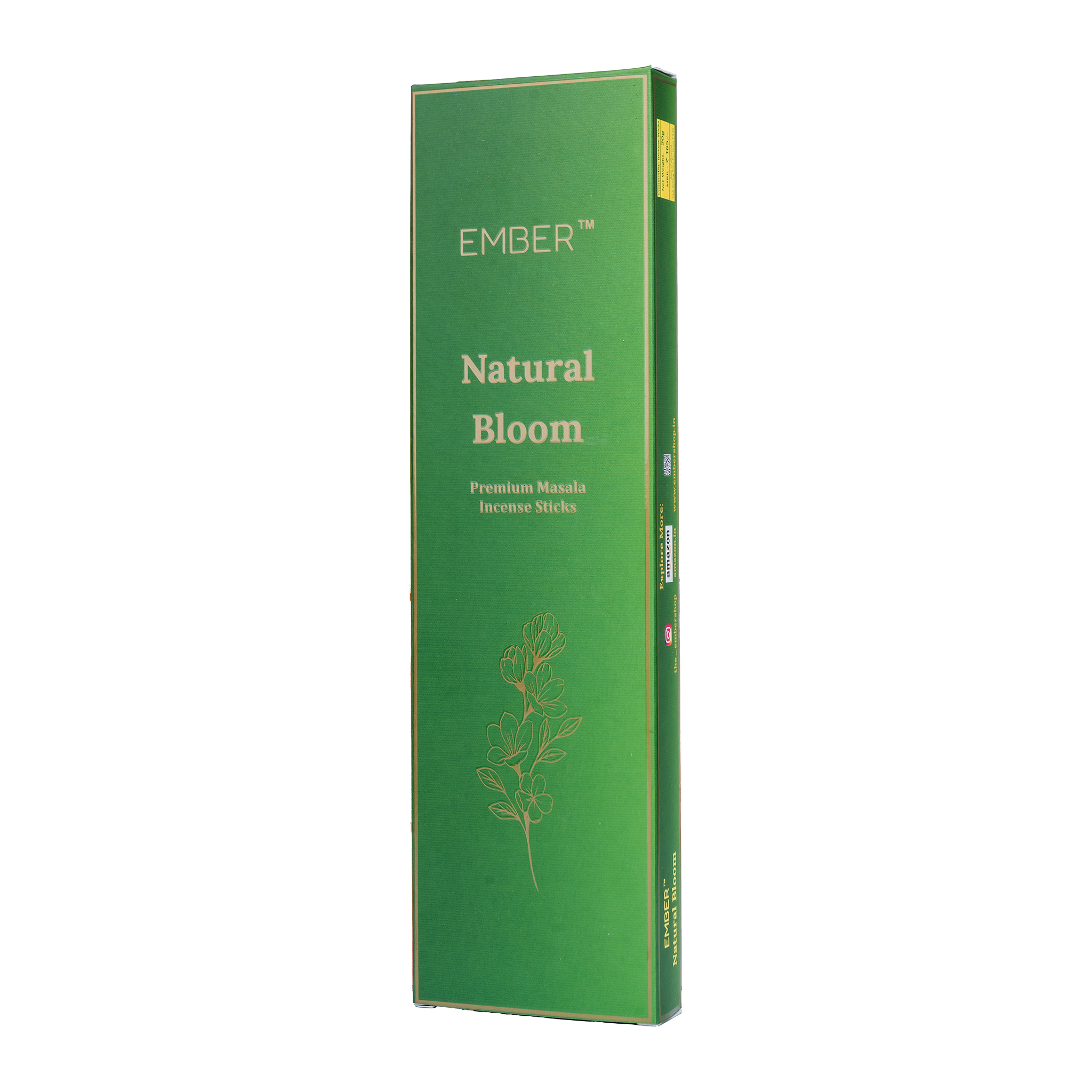 Natural Bloom Premium Masala Agarbatti (50g) | EMBER™ Masala Incense Sticks