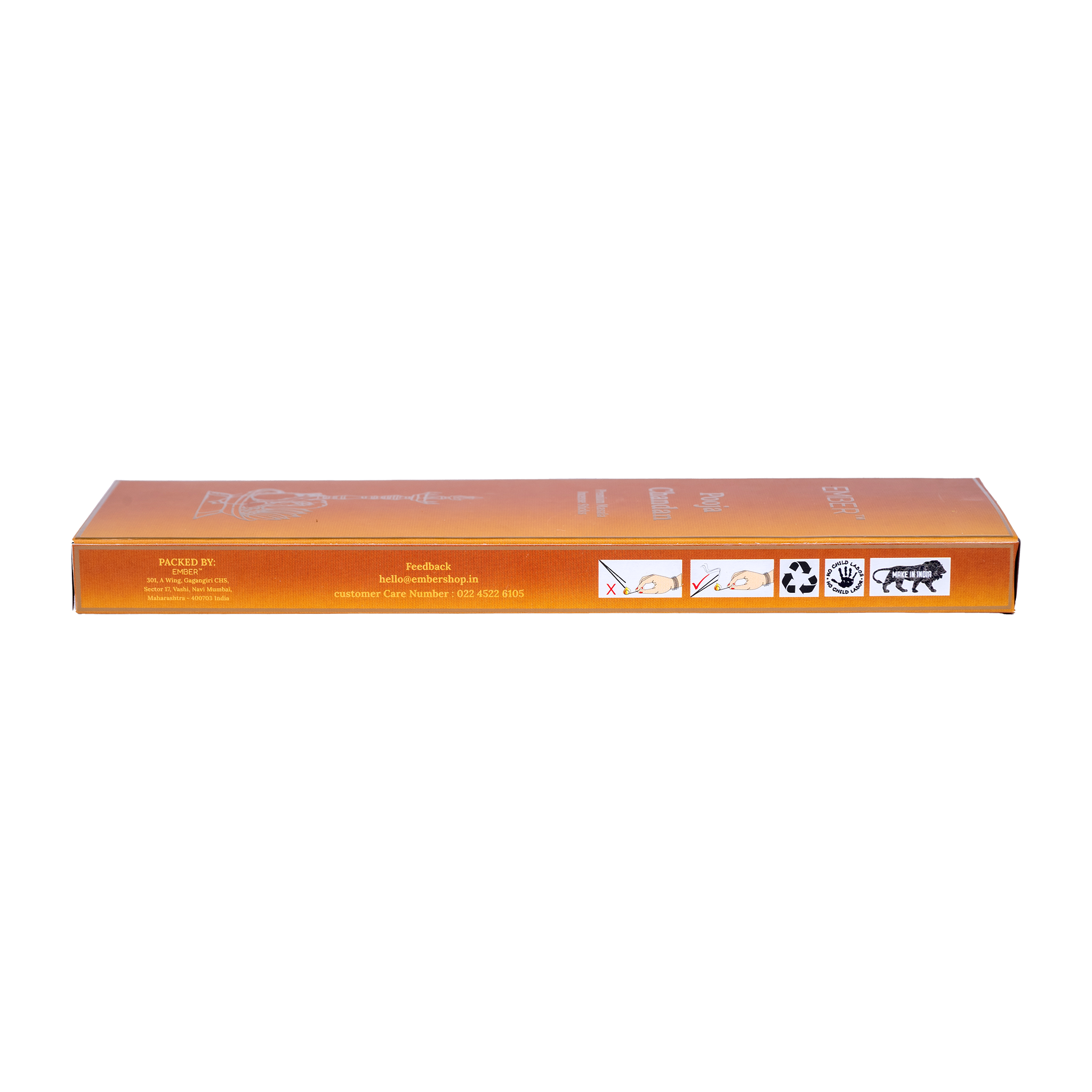 Pooja Chandan Premium Masala Agarbatti (50g) | EMBER™ Masala Incense Sticks