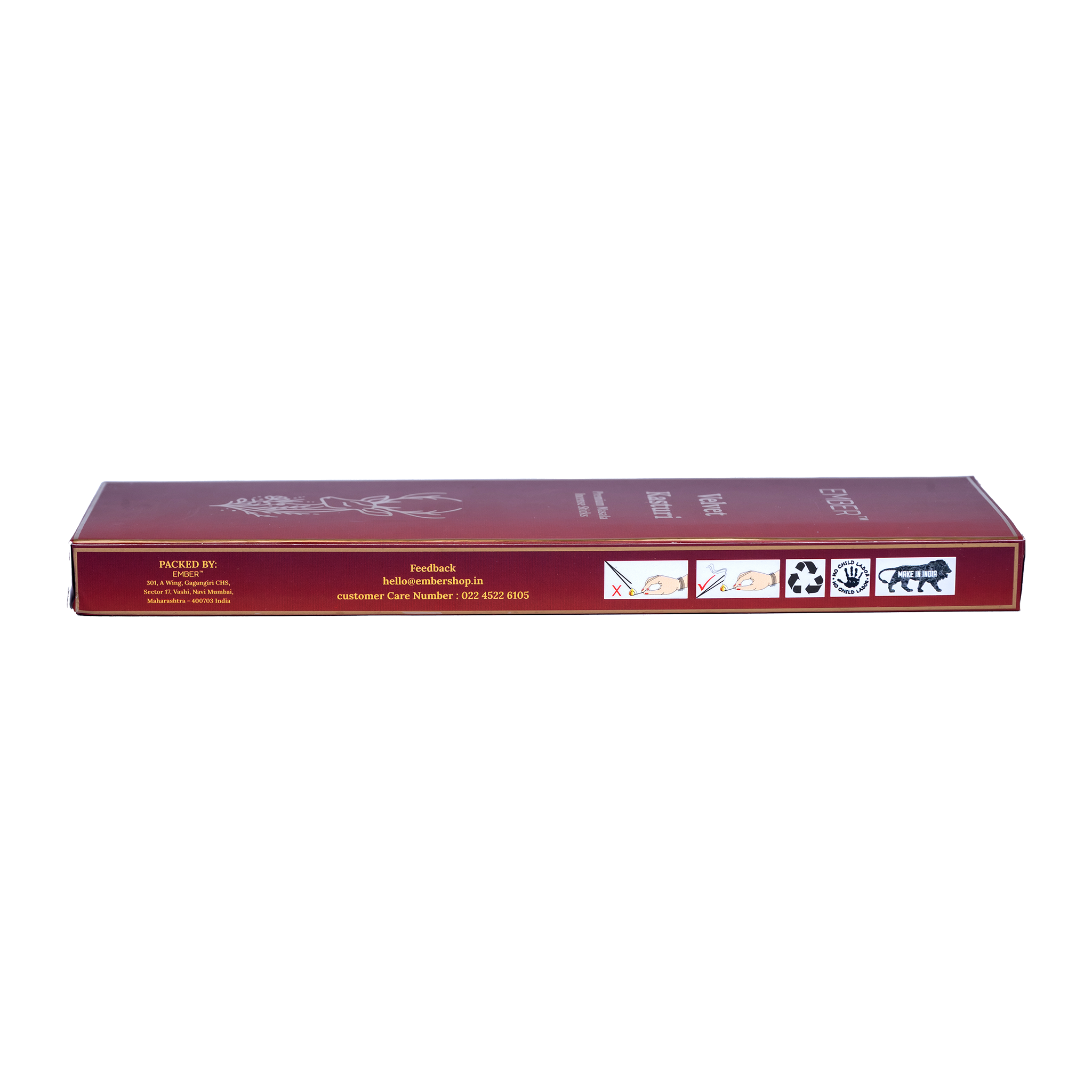 Velvet Kasturi Premium Masala Agarbatti (50g)| EMBER™ Masala Incense Sticks