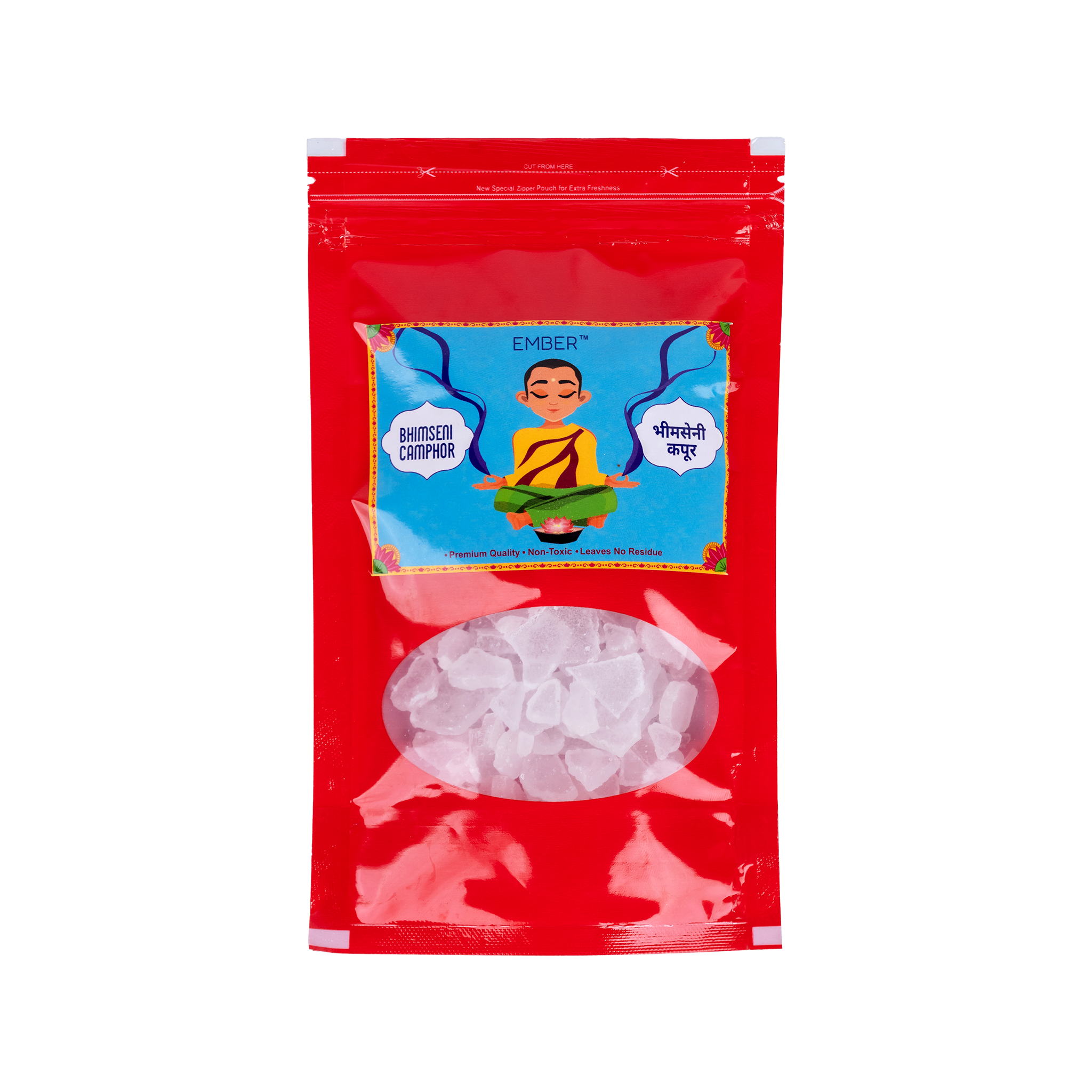 EMBER™ Premium Bhimseni Camphor | 100g-500g Pouch