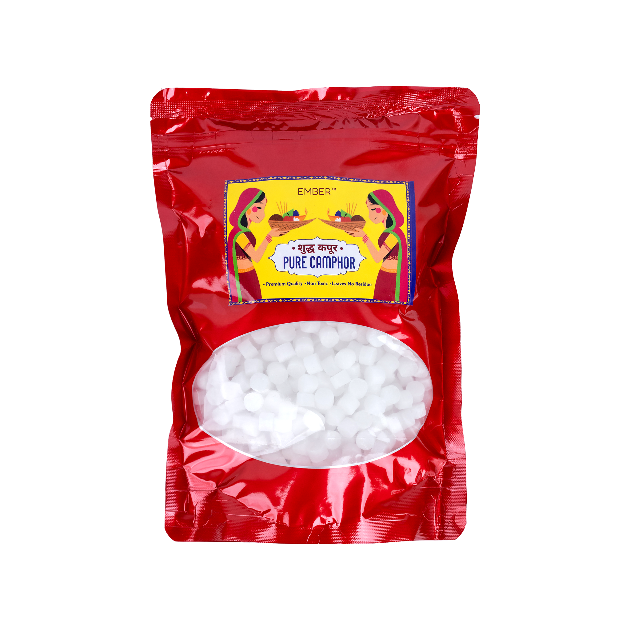 EMBER™ Pure Camphor Tablets Small Round | 100g–500g Pouch