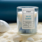 Blue Surge Marble Soy Wax Candle | EMBER™ Marble Mystique
