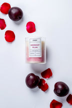 Midnight Plum Marble Soy Wax Candle | EMBER™ Marble Mystique