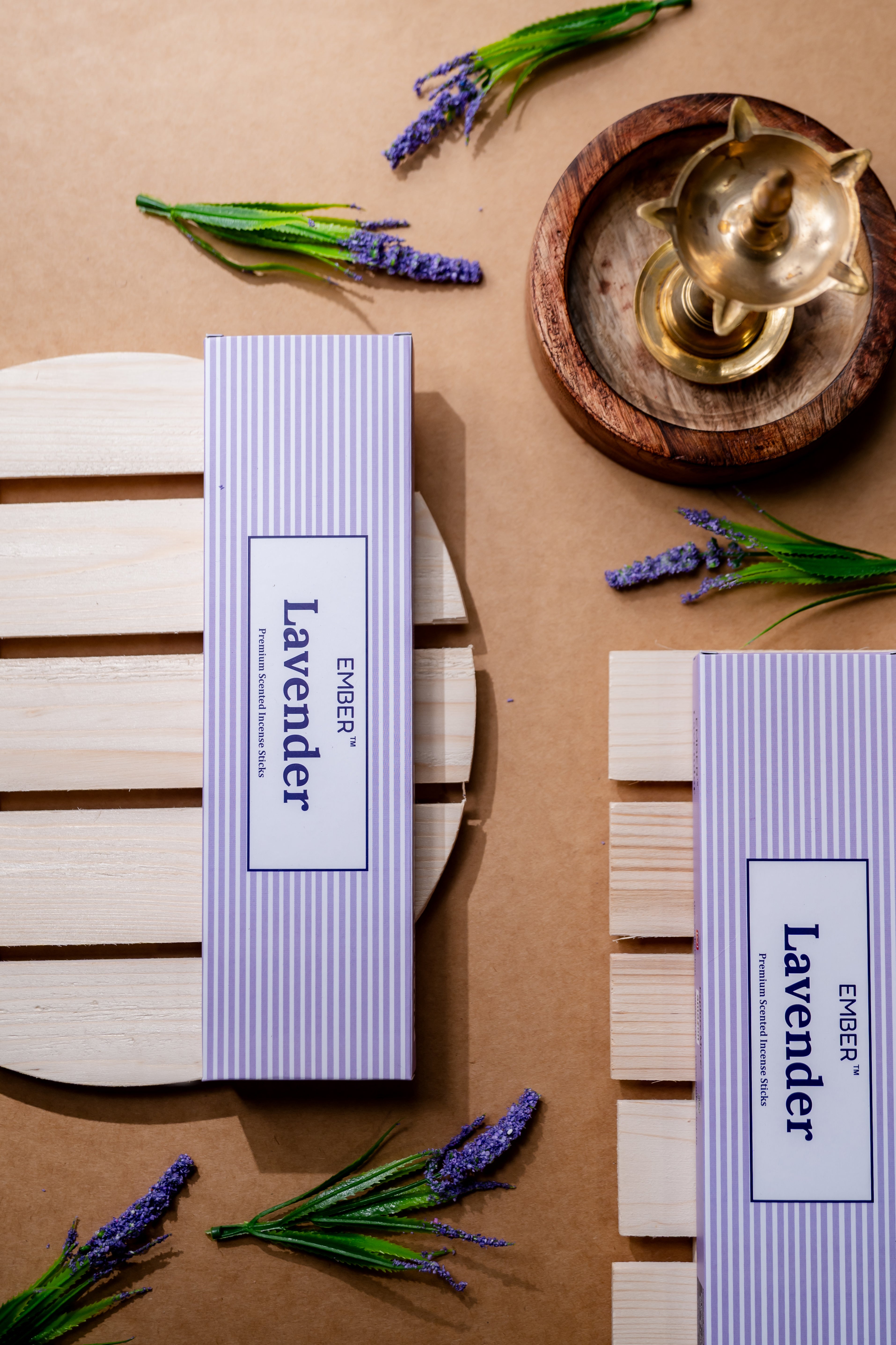 Lavender Premium Scented Agarbatti (50g) | EMBER™ Scented Incense Sticks